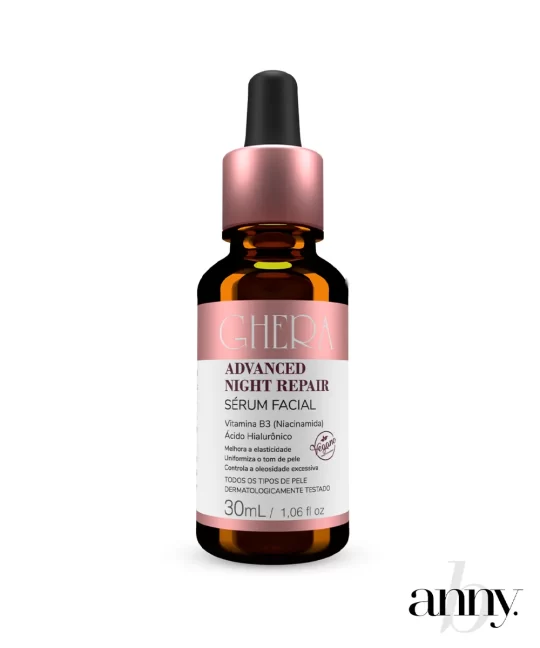 Sérum Facial Noturno Vegano Ghera 30mL é a combinação perfeita de ingredientes naturais e tecnologia avançada para cuidar da sua pele enquanto você descansa.