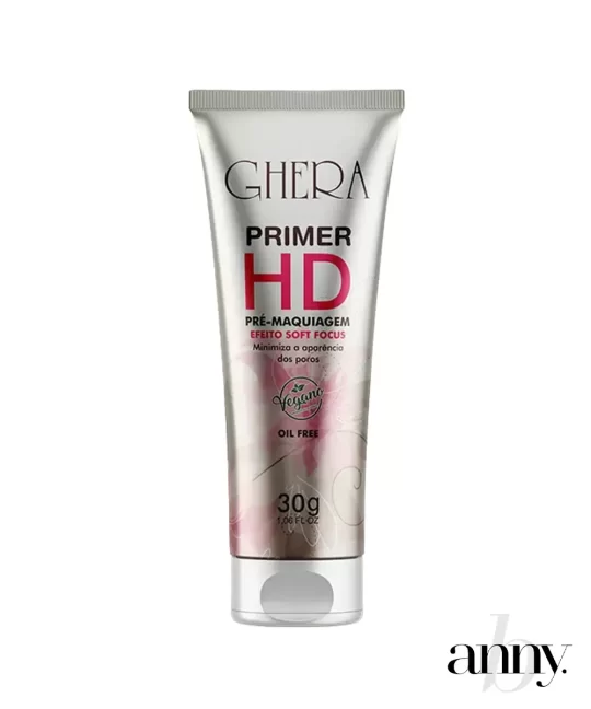O Primer Facial HD Ghera 30g possui fórmula que prepara a pele, garantindo uma maquiagem perfeita e mais duradoura. Com efeito Soft Focus, remove o brilho excessivo causado pela oleosidade, disfarçando os poros e as linhas de expressão.